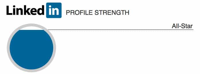 LinkedIn All-star profile strength
