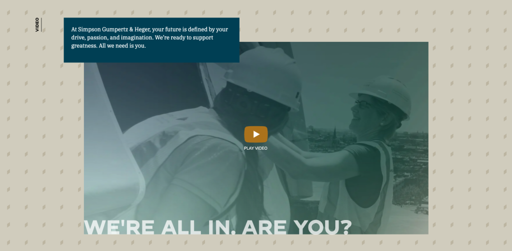 SGH careers page example.