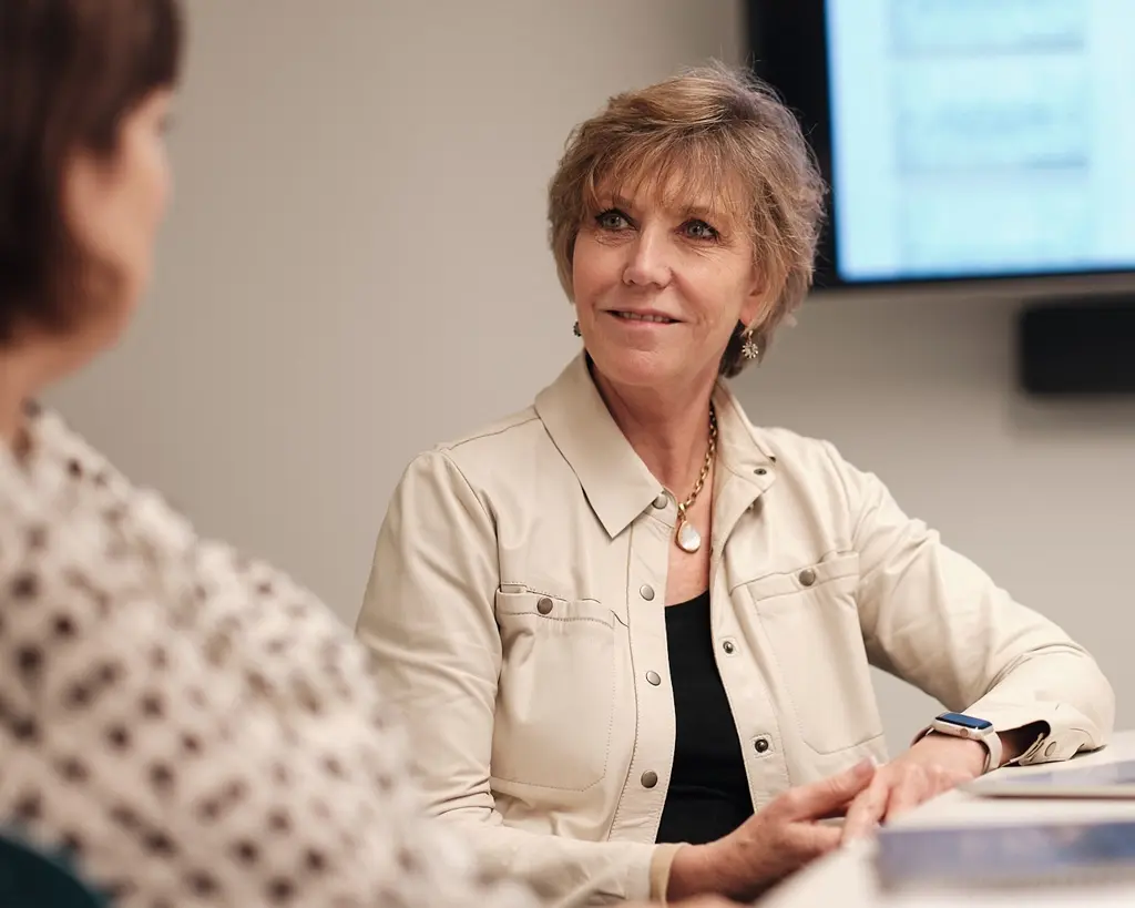 Susan Quinn consulting and providing strategic guidance.